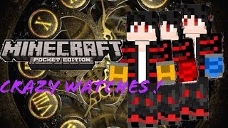 Minecraft PE Mini Mod:Crazy Watches! Time Control!