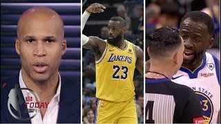 Full NBA Today | Richard Jefferson reacts to LeBron lead Lakers for 5th win streak, Draymond drama