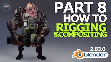 Blender 2.8 Character Modeling - Part 8 of 8: How to Rig & Composite