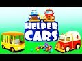 Helper Cars. Cartoon for kids with cars & trucks.