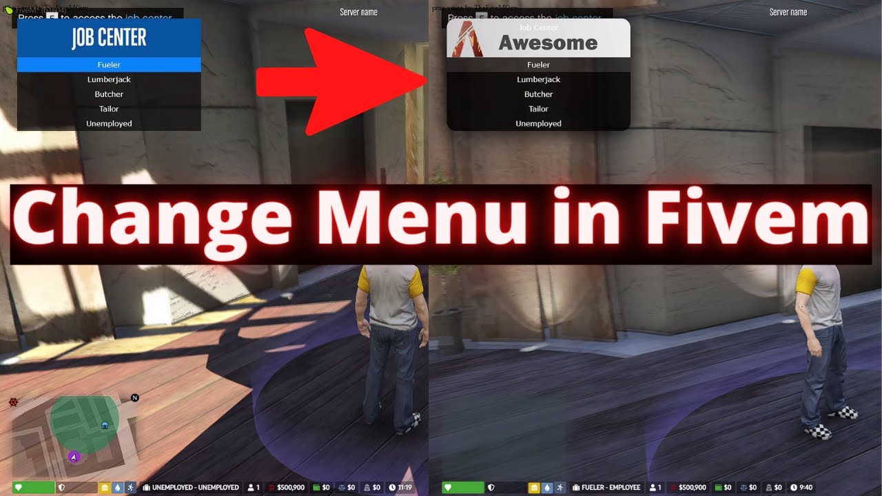 How to Change Menu In Fivem Server - YouTube