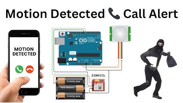 📞 Call Alert When Motion is Detected | PIR Motion Sensor + SIM800L + Arduino Uno