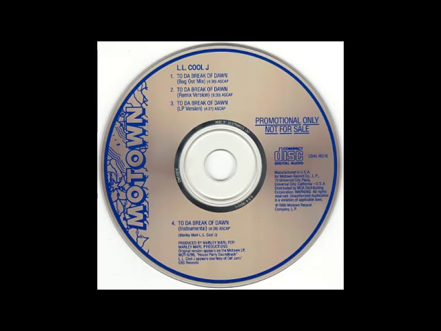 【レア】L.L. Cool J / To Da Break Of Dawn To da Break of Dawn - Wikipedia