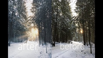 How I edit my photos on my phone (add fog, rays)