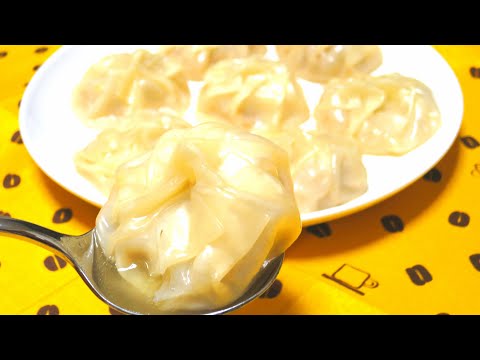 餃子の皮で小籠包 作り方（包み方）How To Fold Soup Dumplings With