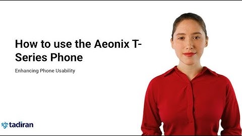 How to use Tadiran T-series phones on Aeonix