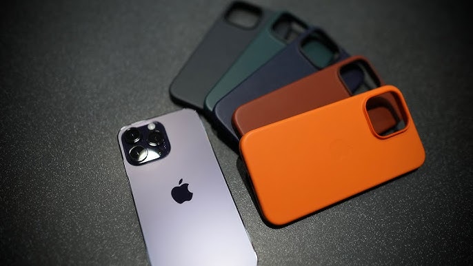 iPhone 14 Pro Leather Cases (ALL COLORS!) Review  Midnight, Umber, Orange,  Ink, Forrest Green 