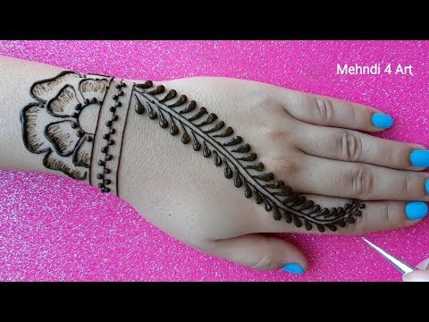 New Style Easy Mehndi Design For Hands Simple Mehndi Design Back