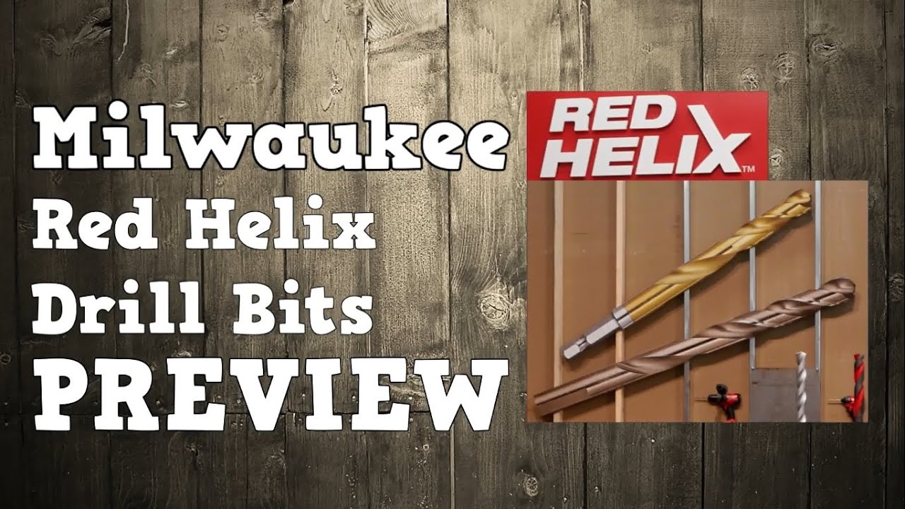Milwaukee  Red Helix Drill Bits Preview Demonstration - YouTube Tool Craze