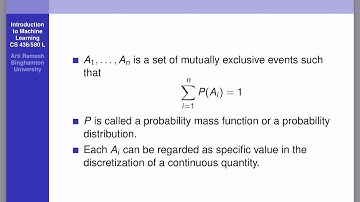 Probability Mass Function and Sum Rule