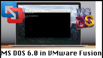 Creating a virtual machine of Microsoft DOS 6.0 in VMware Fusion