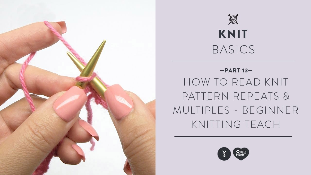 How To Read A Knitting Chart Pattern Repeat