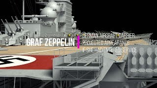 German aircraft carrier Graf Zeppelin in 3D
