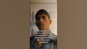 I’m not a genius. I just have the app. 📱🧠 #Airlearn #LanguageHack #NotThatDeep