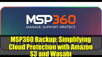 MSP360 Backup: Simplifying Cloud Protection with Amazon S3 and Wasabi