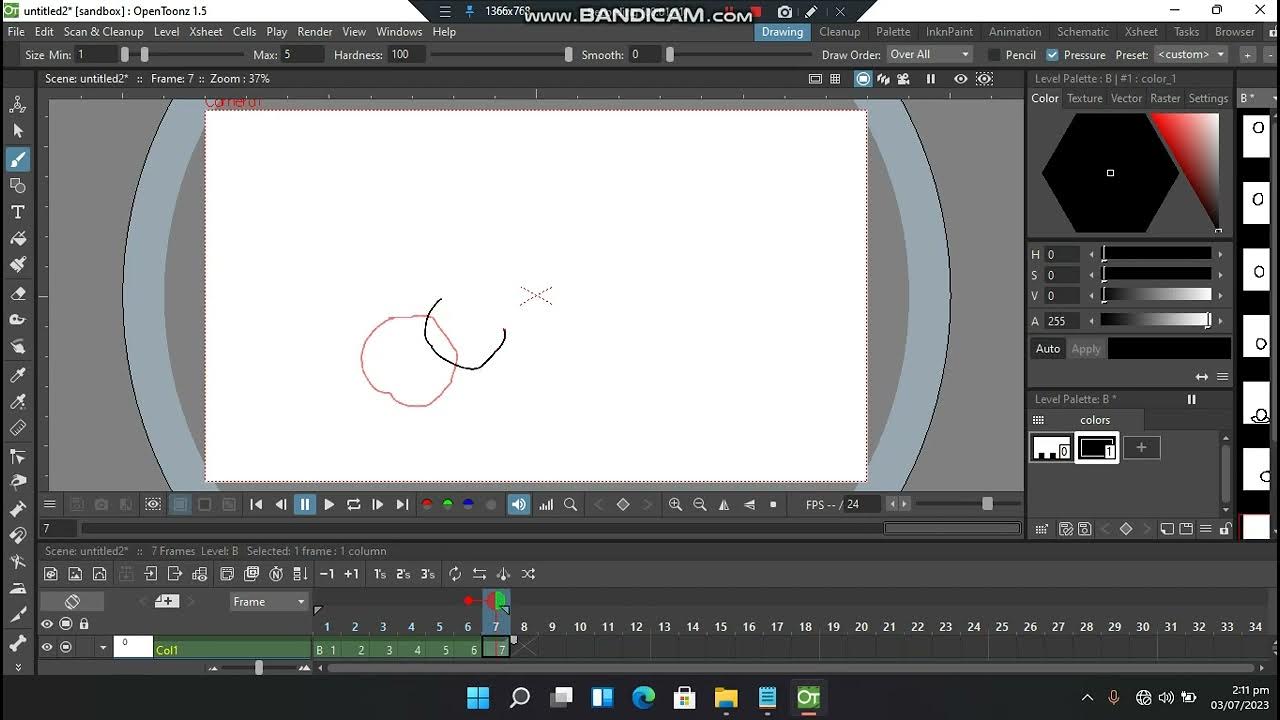 How to make a ball bounce animation in OpenToonz YouTube