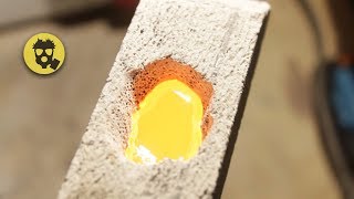 🔥 MELT METAL IN MICROWAVE. The temperature is above 1000 degrees!