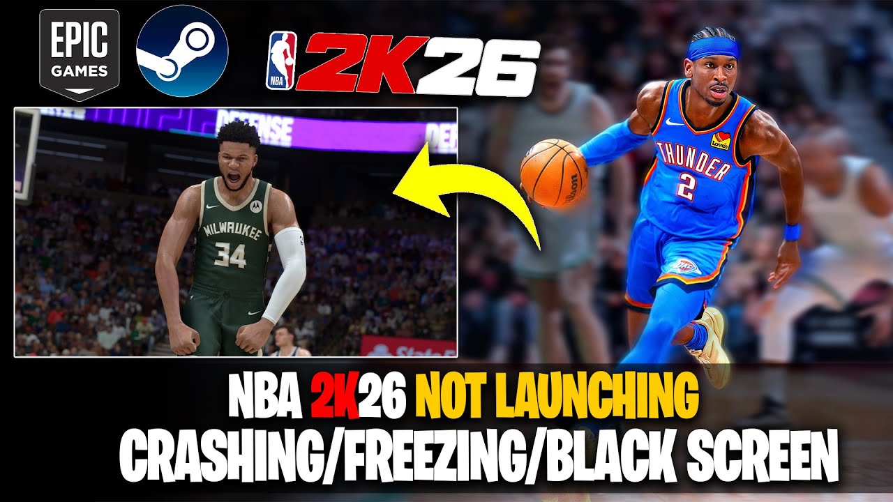 🔧 Fix NBA 2K26 Not Launching/Crashing/Freezing/Black Screen/Stuck on Loading on PC 🎮