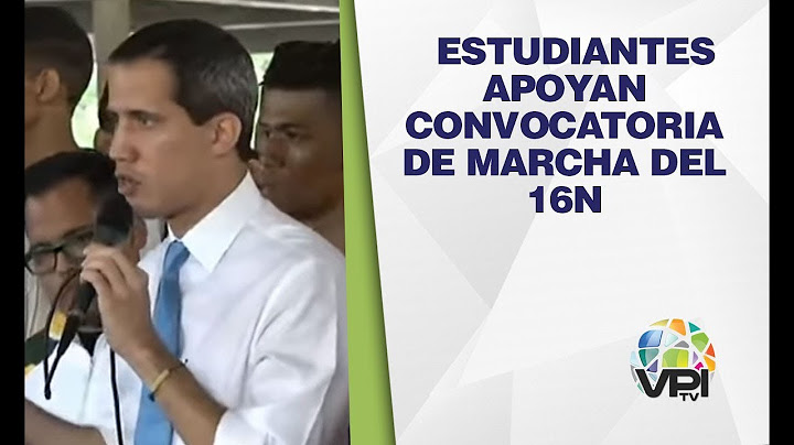 EN VIVO - Estudiantes apoyan convocatoria de marcha del 16N