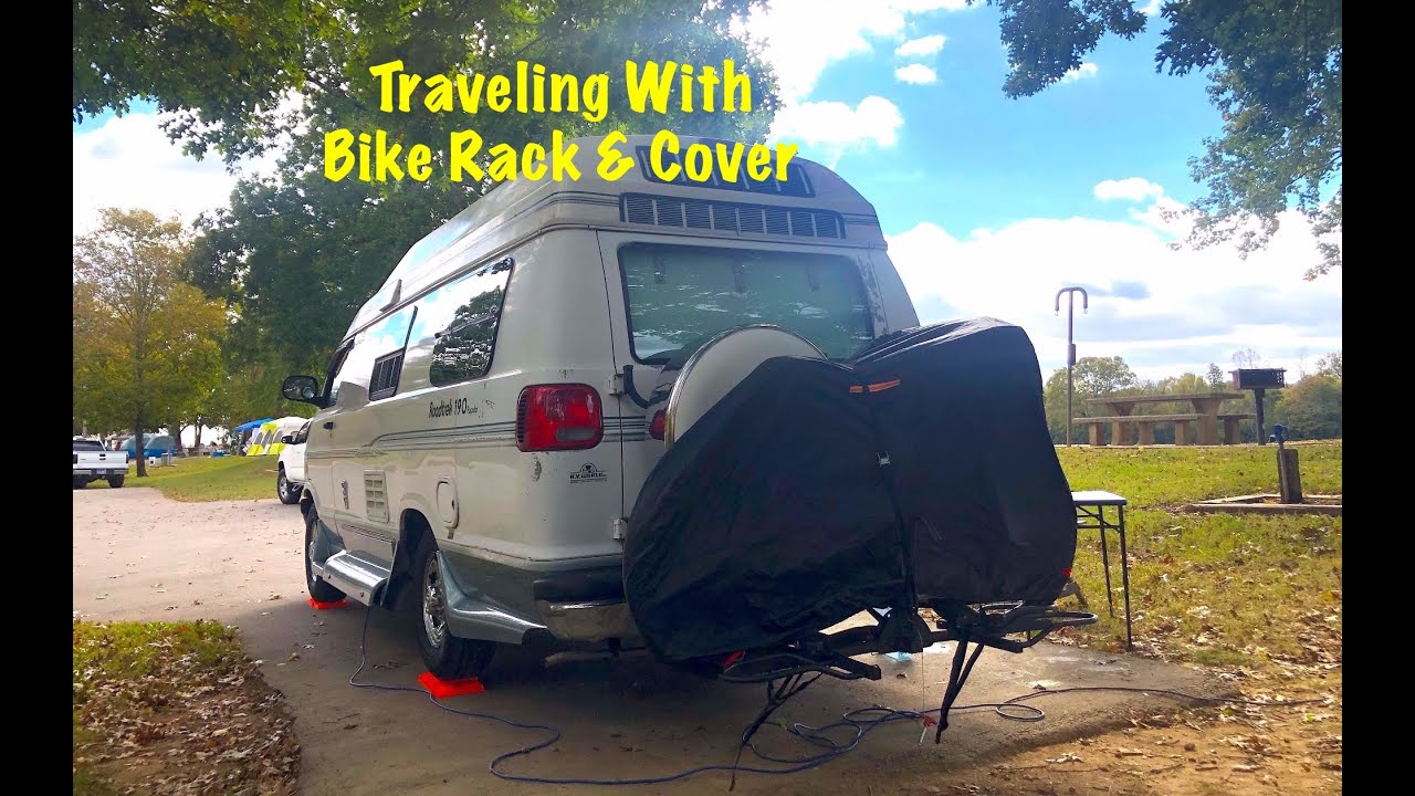 Traveling With Electric Bike Cover And Bike Rack Hitch RV Van Life