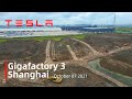 (October 07 2021)Tesla Gigafactory 3 Shanghai 4K Video