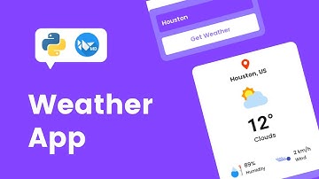 ☁ How To Create Weather App Using KivyMD And Python | Weather App | OpenWeatherMap API