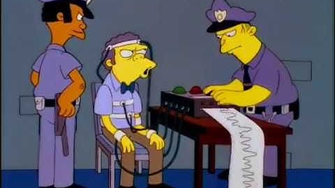 The Simpsons - Moe’s Lie Detector Test
