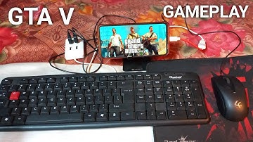 Mobile Me GTA V Game Kaise Khele Keyboard Mouse Se | How to Play GTA V Game in Phone