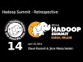 Hadoop summit  retrospective