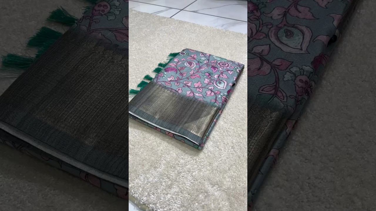 Assam Silk Kalamkari Digital Printed Saree