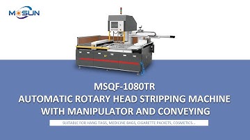 MSQF-1080TR Automatic Rotary Head Stripping Machine with Manipulator and Conveying