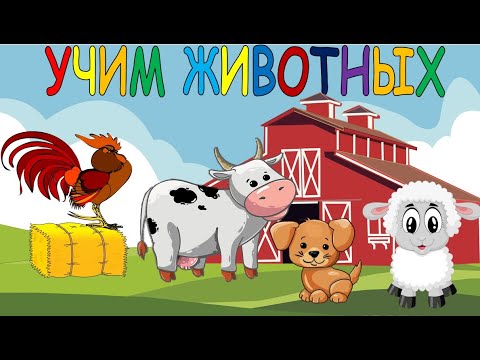 Угадай животное Домашние животные для детей Корова Лошадь