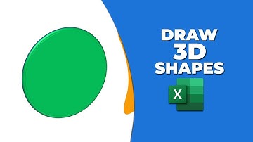 How to draw 3d shapes in excel
