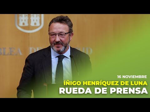 16.11 | Rueda de Prensa de ÍÑIGO HENRÍQUEZ DE LUNA