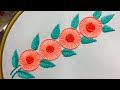 Hand Embroidery:borderline embroidery design by nakshi design art