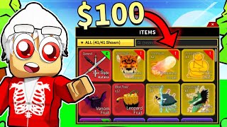 I Bought A $100 Blox Fruits Account and Saw THIS..