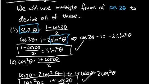 【PRE-CALCULUS】Trigonometric Identities 5: Half Angle and Power Reduction