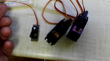 Ардуино. Тест сервоприводов разного типа.