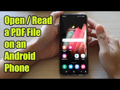 How to Open / Read a PDF File on an Android Phone /Galaxy S21