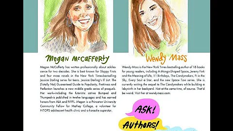 Ask! Authors! Anything! SPECIAL EDITION: Wendy Mass interviews Megan McCafferty