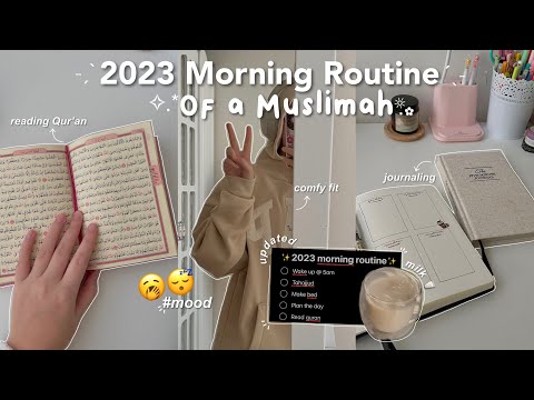 2023 MORNING ROUTINE☕️ | 5am morning, peaceful, exercise, prayers, planning & tafakkur session.