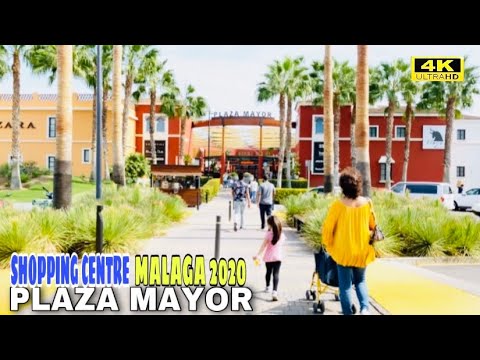 PLAZA MAYOR MALAGA SHOPPING CENTER WALK TOUR 2020, Malaga, Costa Del Sol, Spain (4K)