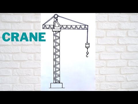 Video: How To Draw A Crane