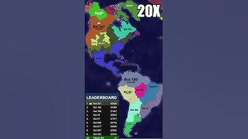 The Americas Territorial.Io timelapes 512 bots hard mode! #shorts