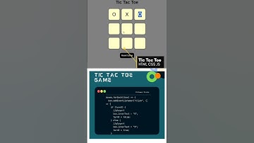 Tic Tac Toe game by using HTML CSS and JavaScript #ytshorts #shorts #coding #javascript