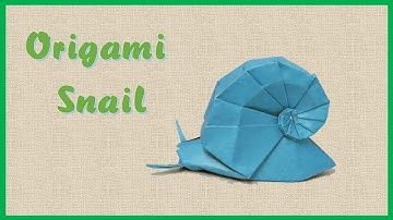 ORIGAMI SNAIL - Hướng dẫn gấp con ốc sên | Origami Tutorials - XB