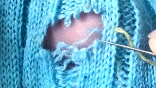 How to Perfectly Repair Holes in Knitted Sweaters Without Leaving a Trace