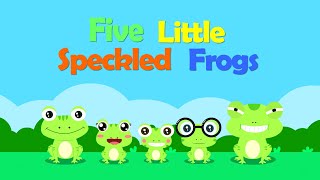 Five Little Speckled Frogs Nursery Rhymes Kids Songs - Baby Tiger