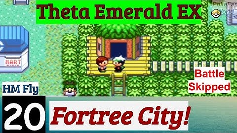 Pokemon Theta Emerald EX Part 20 Exploring Fortree City & HM Fly | GBA Rom Hack
