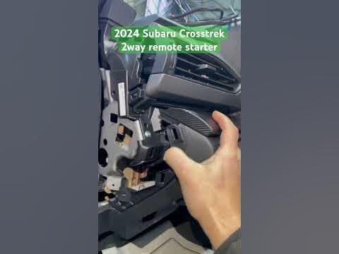 2024 Subaru Crosstrek 2way remote starter installation - YouTube